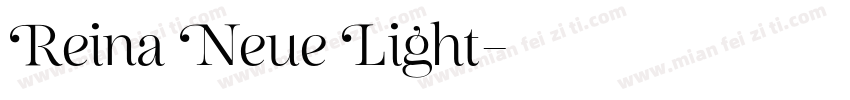 Reina Neue Light字体转换